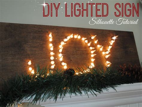 DIY Lighted Sign with Silhouette Tutorial - Silhouette School