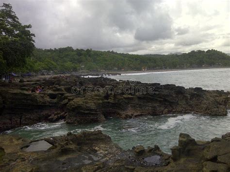 Karang Hawu Beach Sukabumi West Java Stock Photo Image Of Hawu