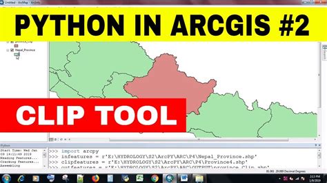 PYTHON IN ARC GIS 2 ARCPY CLIP IN ARC GIS USING PYTHON GETTING