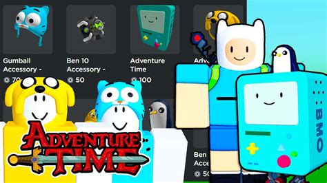 Adventure Time Gumball Ugc Items On Roblox Cartoon Network Youtube