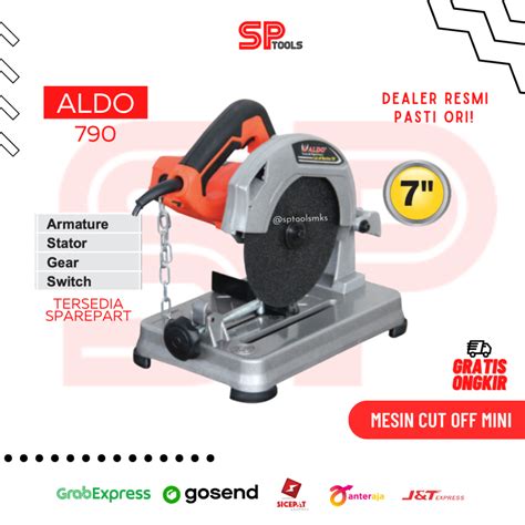 Jual MESIN POTONG BESI CUT OFF GERINDA POTONG DUDUK 7 7 INCH ALDO