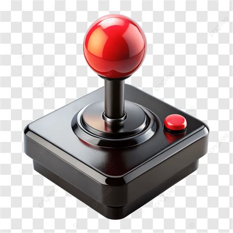 Retro Gaming Joystick Clip Art D Rendered Illustration Retro Joystick