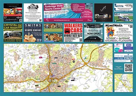 Tunbridge Wells Sited Map Uk Town Maps