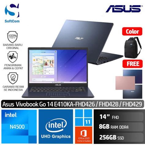 Asus Vivobook Go 14 E410ka Fhd426 Fhd428 Fhd429 N45008gb256gb Ssd14