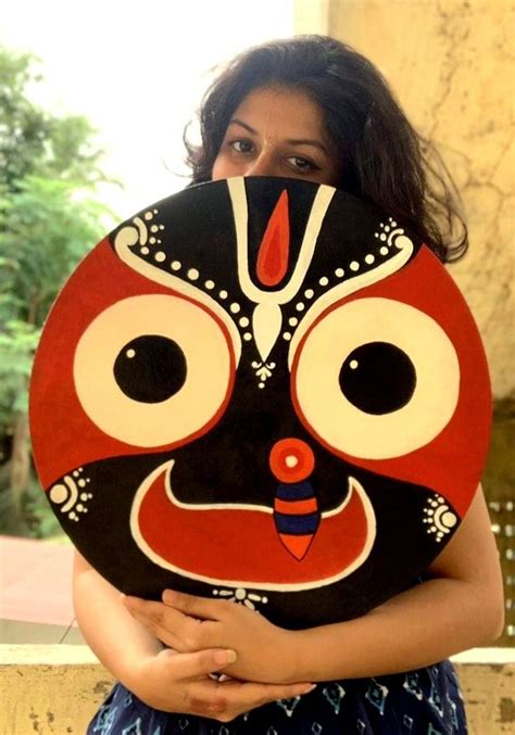 Jai Jagannath Modern Art Canvas Painting Mini Canvas Art Hand