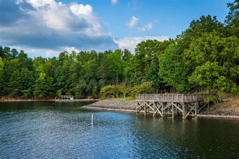 Lake Wylie At Mcdowell Nature Preserve In Charlotte North Car Stock