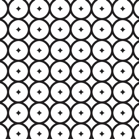 Premium Vector | Black and white circle pattern