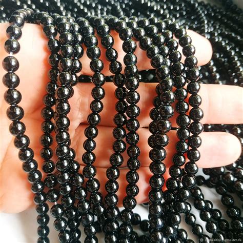 Черный Агат Природный 6мм (арт 280) купить в интернет-магазине Ярмарка ...