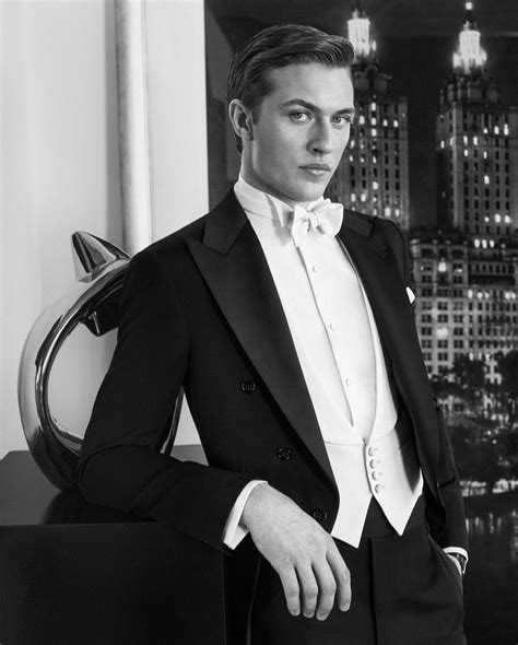 Lucky Blue Smith Models Ralph Lauren S Finest Tuxedos