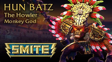 SMITE God Reveal Hun Batz The Howler Monkey God YouTube