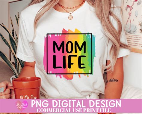 Mom Life Sublimation Png File Mom Life Png Sublimation Etsy