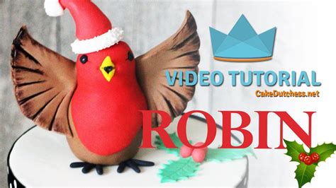 How To Make This Christmas Robin Cake Dutchess Tutorial Youtube