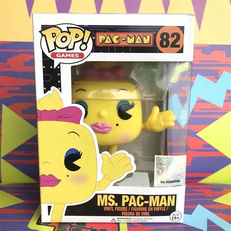 Funko pop Official Pac Man Ms. Pac Man Vinyl Action Figure Pac Man ...