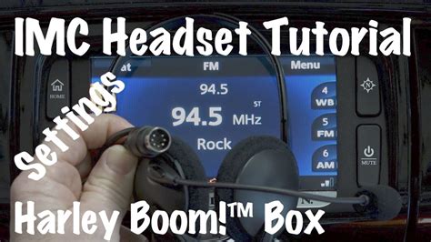 Imc Headset And Harley Boom Box Infotainment Setup And Instructions Youtube