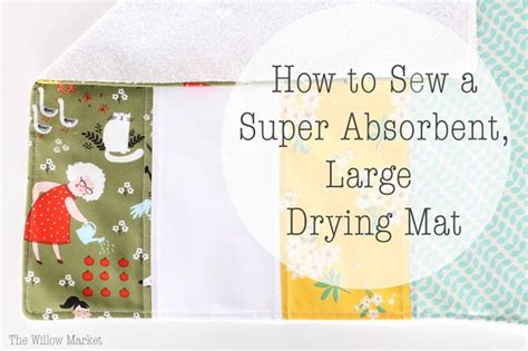 Tutorial: Absorbent dish drying mat – Sewing