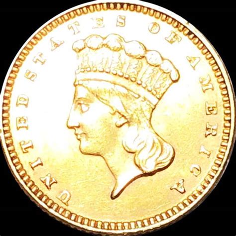 1874 Rare Gold Dollar Uncirculated