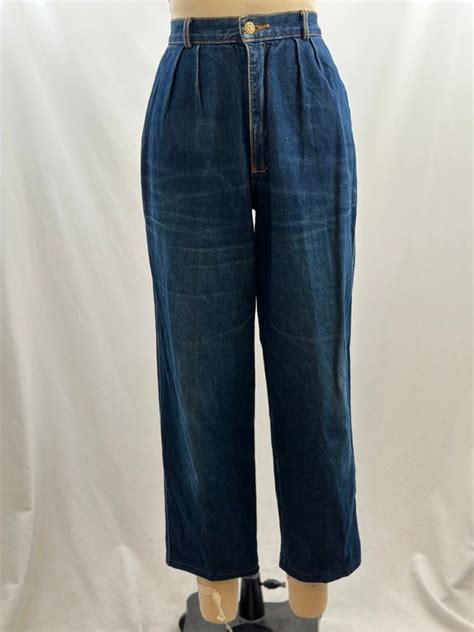 Vintage 80s Jordache Jeans High Rise Pleated Dark Was Gem