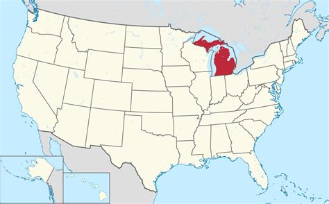 state map  michigan usa