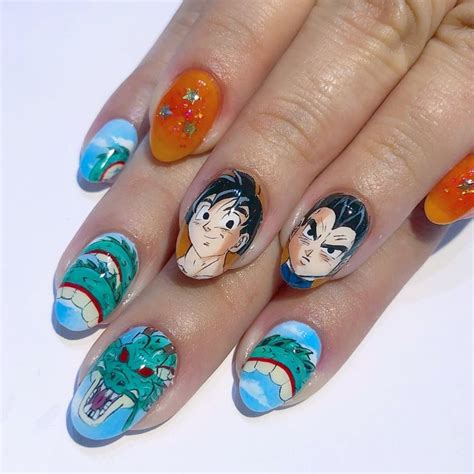 Dragon Ball Z Anime Japanese Nail Art Design Japanese Nail Art Anime