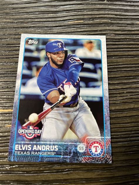 2015 Topps Opening Day 56 Elvis Andrus Texas Rangers EBay