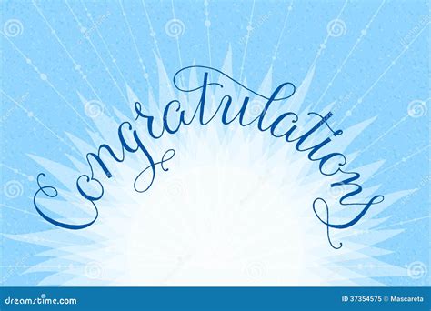 Congratulations Lettering Illustration Hand Stock Vector Illustration