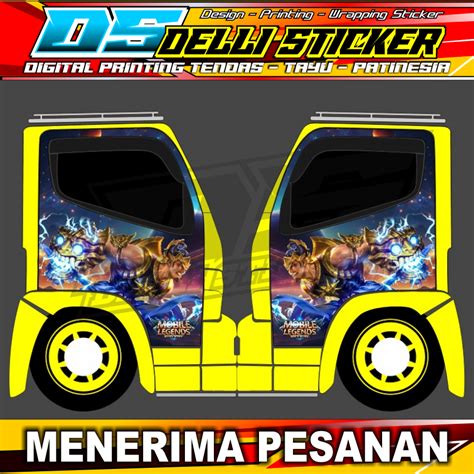 Jual Stiker Pintu Truk Canter Variasi Truk Decal Samping Truk