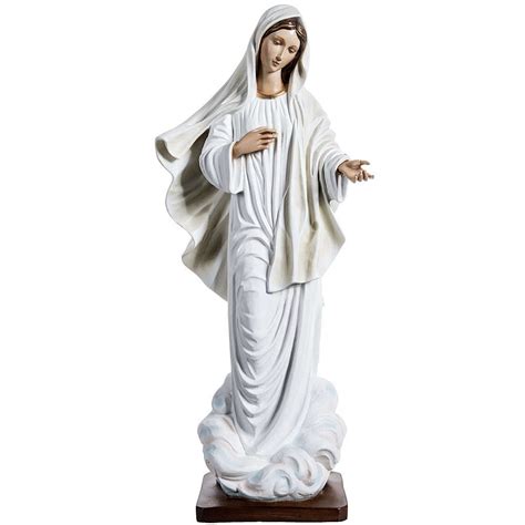 Our Lady Of Medjugorje Statue In Painted Fiberglass 170cm Online