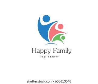 Happy Family Logo Stock Vector (Royalty Free) 658613548 | Shutterstock