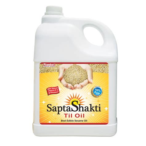 Sapta Shakti Cold Pressed Natural Sesame Oil Packaging Type Bottle At