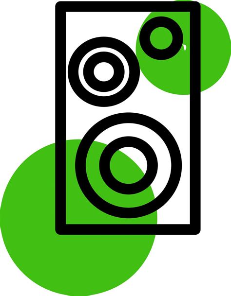 Music loud speaker, illustration, vector on a white background ...