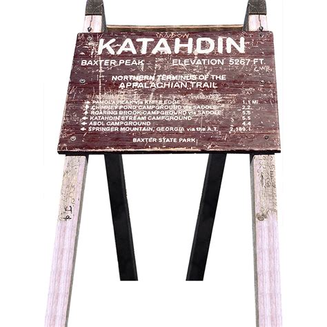 H13188 Katahdin Appalachian Trail End Sign