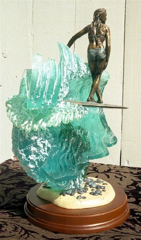 Surfing Surfer Sculpture Statue By Phil Roberts Arte Sobre Surfe