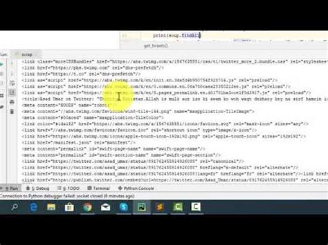 How To Extract Tweets Using Twitter Id In Python Youtube