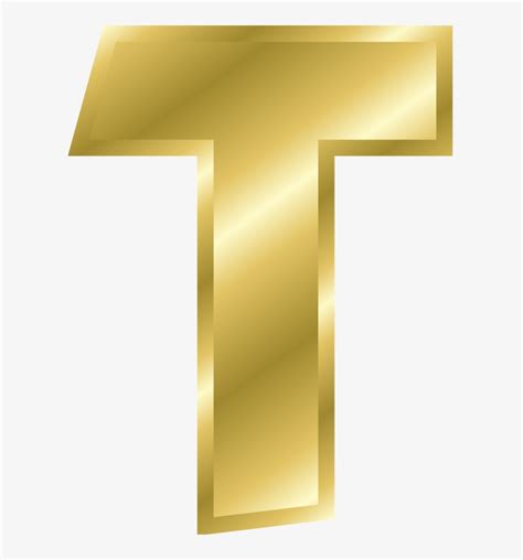 Gold Alphabet Letters Transparent Gold Letter T Transparent, 40% OFF