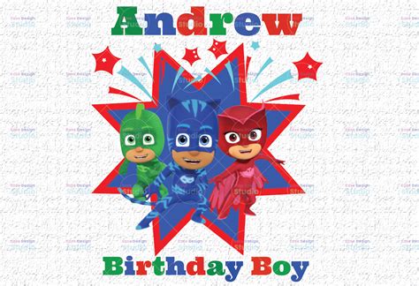 Pj Masks 4th Birthday Svg