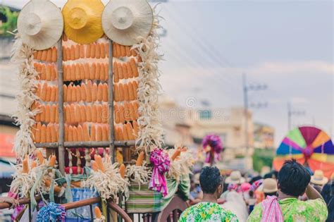 Happiness Villagers Dressed In Beautiful Local Costumes Join The Parade