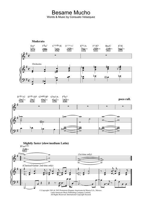 Besame Mucho | Sheet Music Direct