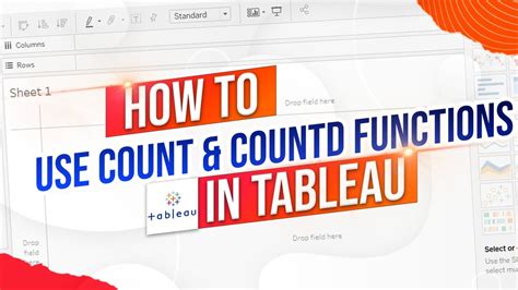 How To Use Count And Count Distinct In Tableau Counting Dimensions Youtube