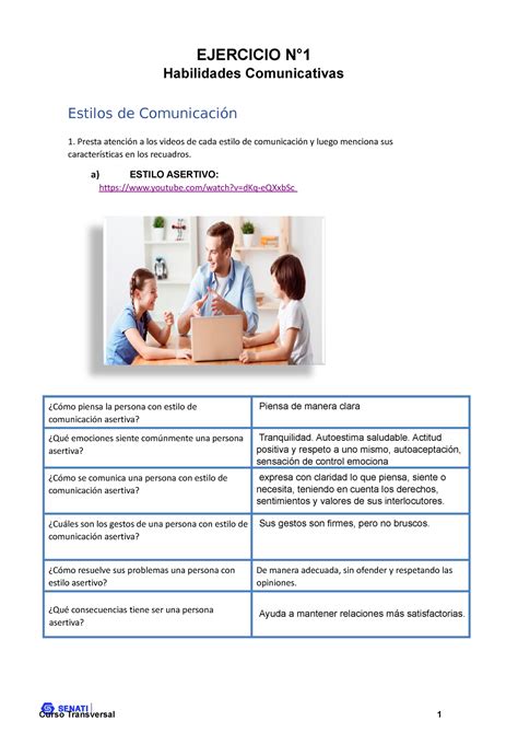 Tarea De L Y Comunicacion Ejercicio N Habilidades Comunicativas