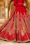 Buy Maroon Raw Silk And Pure Organza Embroidery Cord Anarkali With