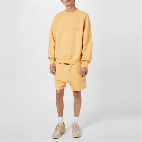 Fear Of God Essentials Crew Neck Sweatshirt Men Light Tuscan