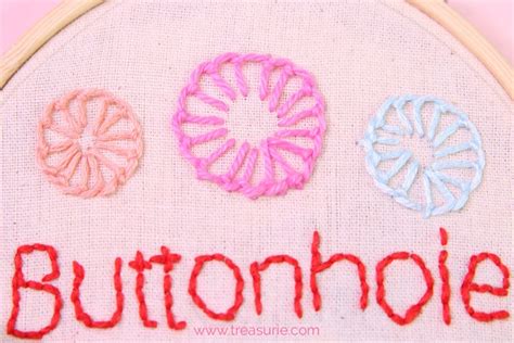 Buttonhole Stitch | Embroidery Tutorial | TREASURIE