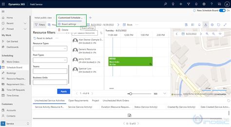 Schedule Board Extensibility In Microsoft Dynamics Field Service