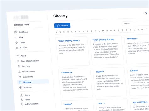 Glossary Page by Alina Serbat on Dribbble