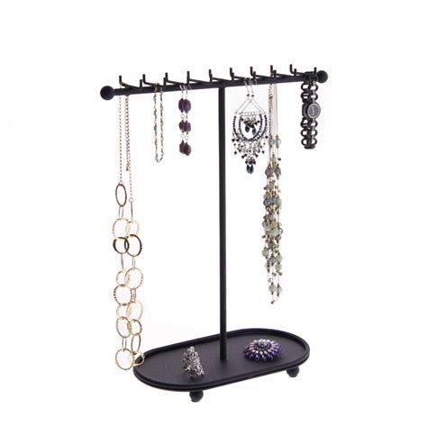 Angelynn S Jewelry Organizer Hanging Tall Large Necklace Display Case