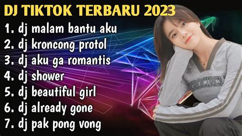 DJ TIKTOK TERBARU 2023 DJ MALAM BANTU AKU TUK LULUHKAN DIA KRONCONG