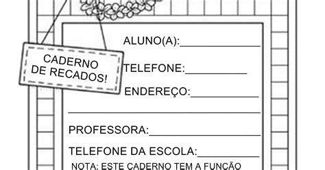 Pequenos Grandes Pensantes Capas Para Cadernos De Recados Educa O