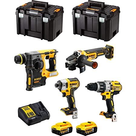 Dewalt Kit Dwk Perceuse Percussion Dcd Perfo Burineur Dch