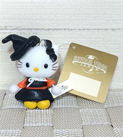 【未使用】usj 2005 ハローキティ ミニマスコット キーチェーン ぬいぐるみ ボールチェーン ストラップ ハロウィン ユニバーサル