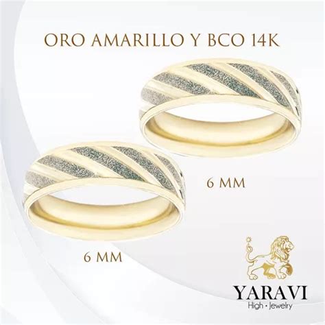 Argollas De Matrimonio Comfort Mm Par Anillos Boda Oro K